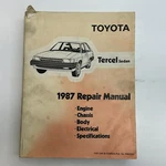 1987 Toyota Tercel Sedan EL31 Service Repair Workshop Manual Oem Free Ship! Used. Price: $28.95.