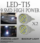 2X Pairs T15 Led Bright White Replace Parking Light Bulb Easy Installation N126 New. Price: $8.99.