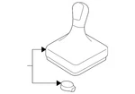 Genuine Volkswagen Shift Knob 5K0-711-113-E-UZD New. Price: $163.19.