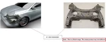 Crossmember Subframe Oem 2008 Maserati Granturis Used. Price: $319.00.