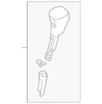 Genuine Nissan Automatic Transmission Shift Lever Knob 34910-3ZL1A New. Price: $239.52.
