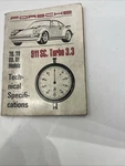 Porsche 911 Turbo 3.3 Technical Specs 1ST Edition 1981 Print Oe 78 79 80 Used. Price: $175.00.