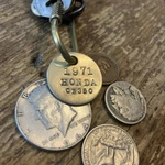 1971 Honda CB350 Solid Brass Key Fob New. Price: $16.95.