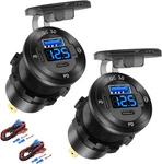 Pack 12V Usb Car Socket Round Outlet, 3-PORT Marine Of Two New. Price: $38.93.