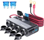 Socket Power Outlet, 10FT Cable 24V 216W Multi Port Volt Car Ciga New. Price: $38.99.