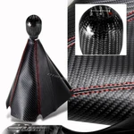 Jdm Carbon Style Red Stitch Manual Boot + T-r 5-SPEED Shifter Knob New. Price: $26.99.