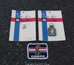 Nos Shelby Cs Autosport Cobra #623 Leather Key Fob, #607 Tie-tack & Patch! New. Price: $1469.00.