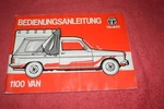 Owners Manual Instruction Talbot 1100 Van / Citylaster VF2 Gebraucht. Price: $23.15.