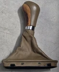Oem 2007-2009 Mercedes W211 E-class Tan & Wood Grain Shift Knob W/ Leather Boot Used. Price: $89.99.