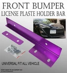 Front Bumper License Plate Mount Relocator - Icbeamer Purple Universal Bracket New. Price: $7.99.