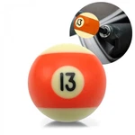 Orange Stripe Number 13 Billiard Pool Ball Custom Shift Knob - Steel 16MM Insert New. Price: $34.95.