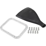 Speedway Motors Billet Aluminum Shifter Boot, Premium Black Vinyl, Brushed New. Price: $56.99.