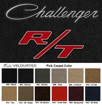 Lloyd Mats Velourtex Dodge Challenger Silver & R/t Front Floor (1970-1974) New. Price: $160.99.