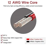 Pack 1FT Sae Cigarette Lighter Charger Cable, 12AWG 12V Male New. Price: $19.01.