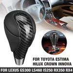 Carbon Fiber Look Auto Gear Knob Shifter Lever Pu Leather For Toyota Lexus New. Price: $13.49.
