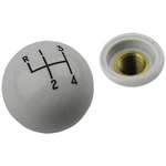 Shifter Handle Ball Knob Fine Thread 3/8-24 Manual White Black Number 1964-88 Gm New. Price: $25.00.