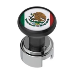 United Pacific 70343 Gearshift Knob Black, Mexico Flag, Round Grip, Screw Mount, New. Price: $73.03.