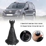 5 Speed Shift Knob Gear Stick & Gaiter Fit Peugeot Partner Citroen Berlingo Iii New. Price: $21.78.
