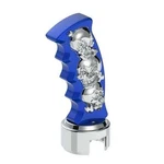 United Pacific 70844 Gearshift Knob Blue And Chrome, Skulls Pistol Grip, 13/15/1 New. Price: $93.42.