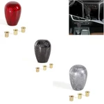 Black Real Carbon Fiber Universal Handle Gear Stick Knob Shifter Lever New. Price: $14.99.