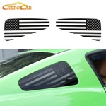 2PCS Flag Style Rear Window Sticker Trim Decals Decor Ford Mustang 08-14 New. Price: $19.49.