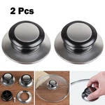 2PCS Replacement Knob Handle For Glass Lid Stainless Steel Pot Pan New. Price: $6.09.