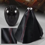 Jdm Pvc Leather Red Stitch Manual Boot + T-r Carbon Fiber Shifter Knob New. Price: $24.99.