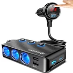 Eugizmo Cigarette Lighter Adapter, 222W 3 Socket Car Plug U... New. Price: $34.91.