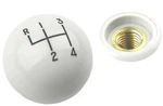 White Speed Hurst Gear Shift Knob 3/8"-16 Thread & Lock Nut 1964-72 Gm Models New. Price: $37.98.