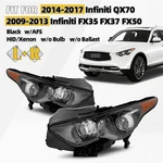 Hid Headlight For 2009-2017 Infiniti FX35 FX37 QX70 W/afs Black Left+right Pair New. Price: $598.99.