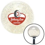 Johnny Law Motors Logo Clear Metal Flake Knob W/ M16X1.5 Insert Shifter New. Price: $89.95.