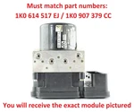 16 19 Beetle Jetta Passat Abs Pump Anti-lock Brake Controller 1K0 614 517 Used. Price: $244.99.