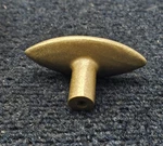 Lo & Co 4079-65-TB: Almond Knob Tumbled Brass 65MM Large New. Price: $25.84.