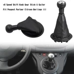 5 Speed Shift Knob Gear Stick & Gaiter Fit Peugeot Citroen Berlingo Iii New. Price: $21.61.