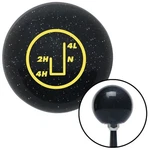 Yellow Transfer Case #3 Black Metal Flake Knob M/t Usa Shifter Gear Drag New. Price: $89.95.
