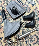 Oe Bmw E46 Manual Transmission Grey Leather Boot, Short Shifter, E-brake Used. Price: $206.50.