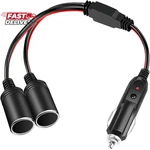 Electop Car Cigarette Lighter Splitter Adapter Power Charger Port, 12V 24 New. Price: $12.47.