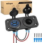 Qc 3.0 Dual Usb Charger And Cigarette Lighter Socket Pre-wired 12V-24V With New. Price: $29.99.