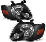 Pair Left Right Black Headlights 06 07 08 09 10 Ford Explorer / Sport Trac New. Price: $149.50.