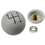 1964-88 7/8 White Hurst 4SP Shifter Handle Ball Knob Nut Coarse Thread New. Price: $27.00.