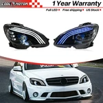 2* Led Sequential Headlights For Mercedes-benz C-class W204 C230 C350 Lamps New. Price: $523.00.