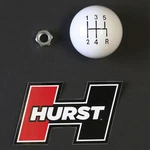 Hurst 5 Speed White Knob 3/8-16 Coarse Thread New Other With Nut Classic Style. Price: $44.95.