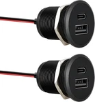 Acegoo Rv Usb Outlet All-aluminum Type + Ports 12V/24V Small PANEL*2 New. Price: $48.86.