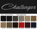 Lloyd Mats Velourtex Dodge Challenger Silver Logo Front Floor (1970-1974) New. Price: $138.99.
