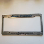 Jimmie Johnsons Chevy Chevrolet Silver Plastic License Plate Frame Front Or Rear Used. Price: $85.95.