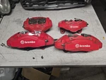 Kia Stinger Gti Genesis G70 Front & Rear Brembo Brake Shoe Calipers Red Oem B7 Used. Price: $799.00.