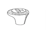 Genuine Bmw Gearshift Knob,leather/wood 25-11-1-434-720 New. Price: $121.61.