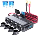 Socket Power Outlet, 10FT Cable 24V 216W Multi Port Volt Car... New. Price: $47.23.