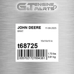 T68725 Brkt Fits John Deere (surplus Open Box) New. Price: $325.78.