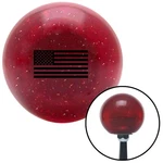 Black American Flag Red Metal Flake Knob W/ M16X1.5 Insert Shifter Auto New. Price: $89.95.